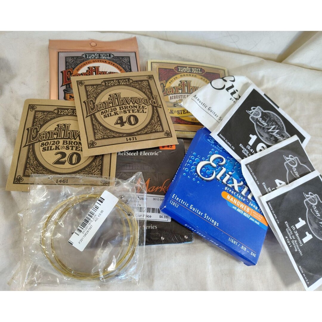 New Lot of 11 Assorted Acoustic & Electric Guitar Strings - Etsy