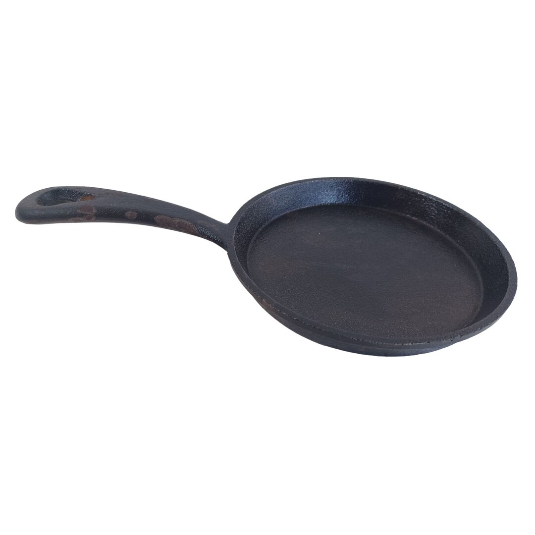 Vintage Mini Cast Iron Egg Skillet .5 T X5 W Cooking Camping Hanger Hole Small Etsy