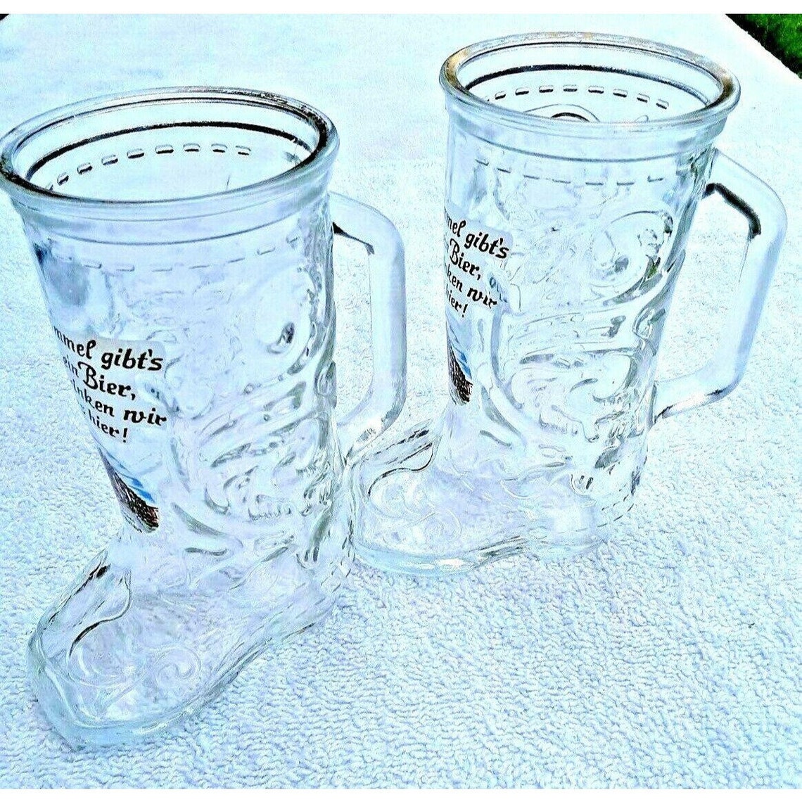 Vintage Novelty 16 oz German Clear Glass Boot Stein Gift Etsy