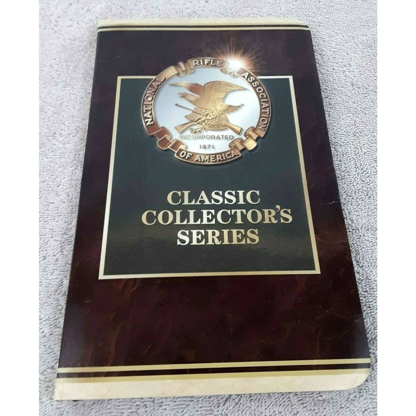 Lot of 9 NRA Bronze Medallion Coin Collection W/ Case Military