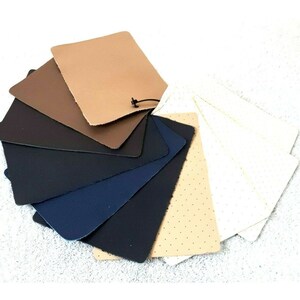 7&quot; x 5&quot; ~ Lot of 10 ~ Variety Colors Leather Craft Pieces  USA Soft  Rectangle
