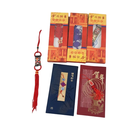 新品未使用 6個セット 中国の旧正月お祝いタッセル マルチカラーギフト