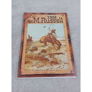 New Unused 1981 Old West M Russel 11&quot;x11&quot; Calendar Starcraft Prod Vintage