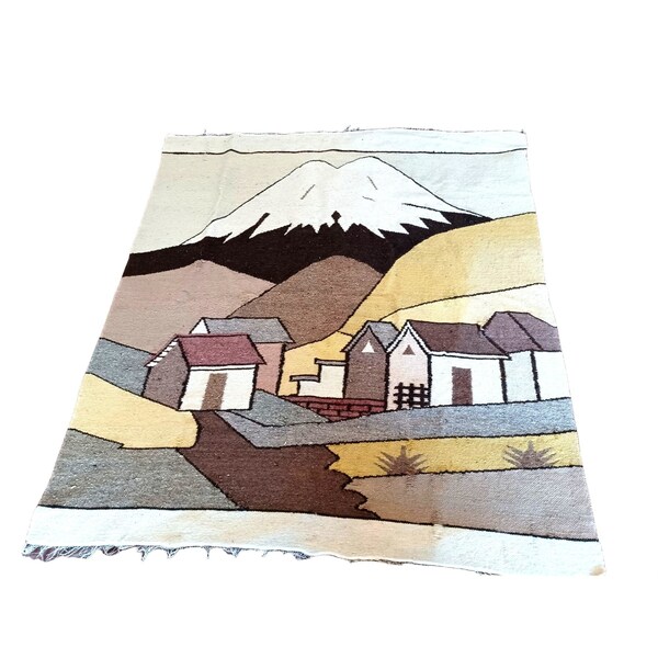 Antique Hand Woven Wool Blanket Etsy