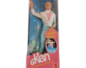 1989 NIB Ice Capades Ken Barbie #7375 ~ 11,5" Thema Fashion Doll Mattel NOS