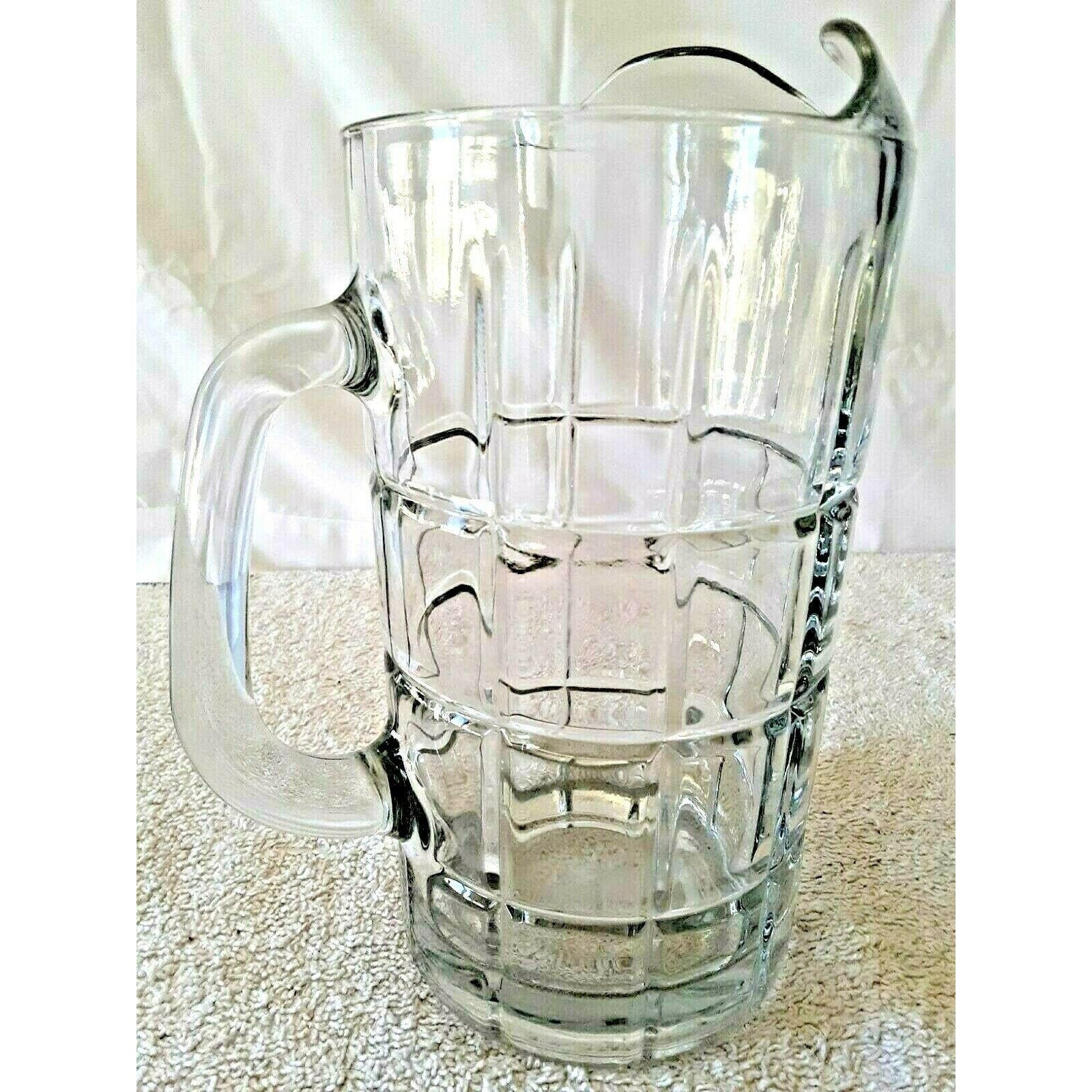 Vintage 9.5 Heavy Crystal 1.5 qt Water Tea Juice Pitcher Etsy