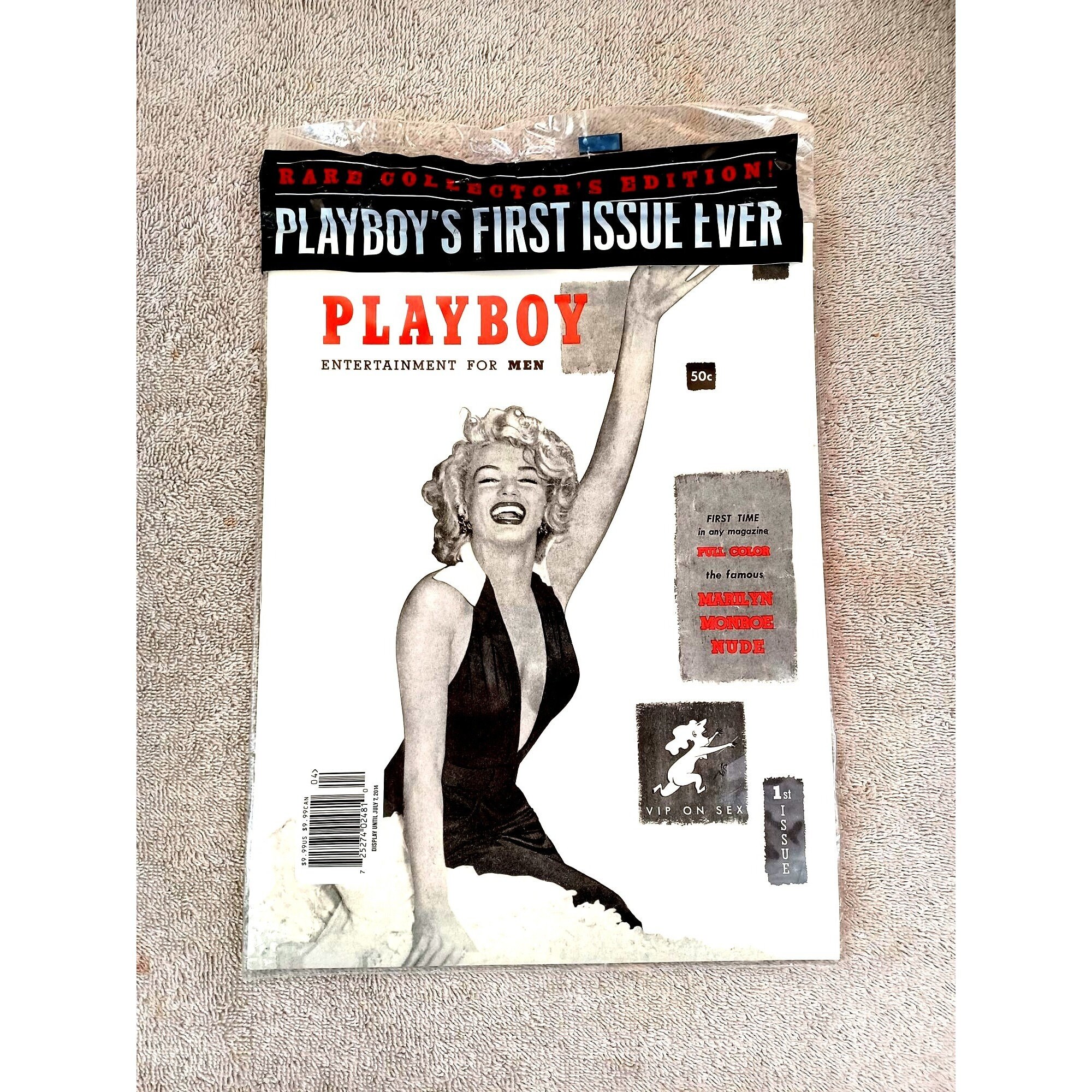 New Sealed Playboy Marilyn Monroe 1st Edition Issue Reprint 1953 
