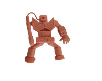 Vintage 2" japoński Kinnikuman MUSCLE Men #168 Mr. VTR Flesh Rubber z lat 80.