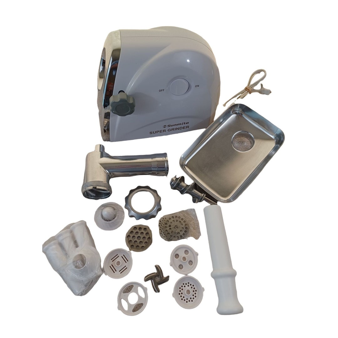 Electric Meat Grinder Sunmile SMG31 Complete Set Attachments Blades