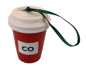 Nuovo Colorado Red Ceramic 2.5 "Starbucks Coffee Cup Holiday Ornament CO