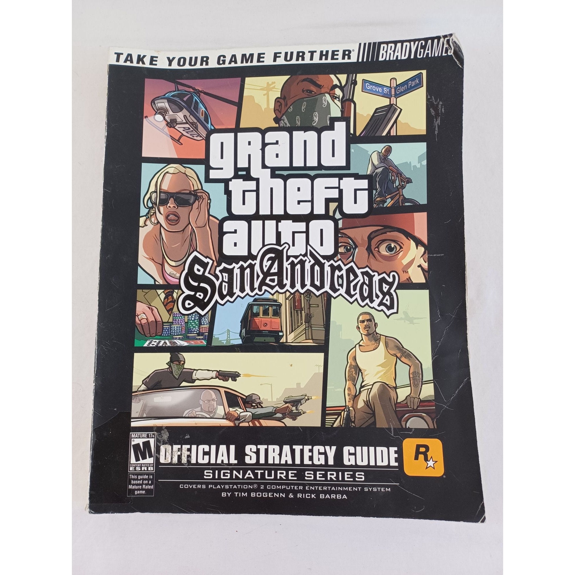 Grand Theft Auto San Andreas PlayStation 2 PS2 w/ Manual & Map Free Shipping