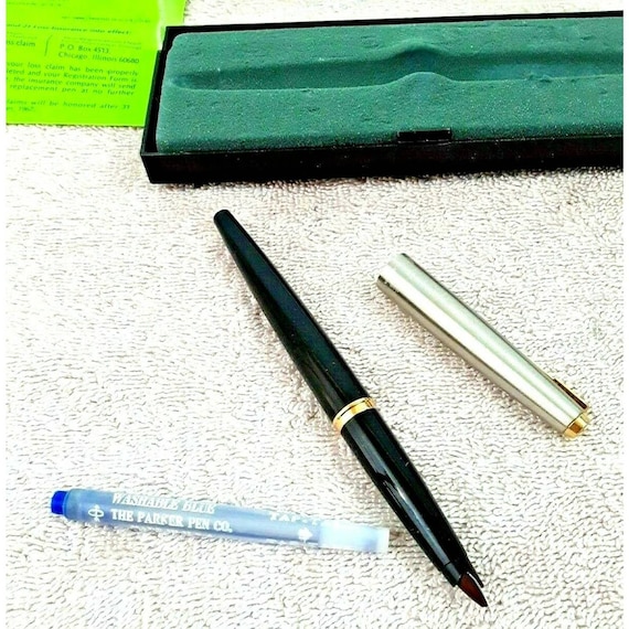 NEW ~ Vintage 1966 Parker #45 Fountain Pen in Case W
