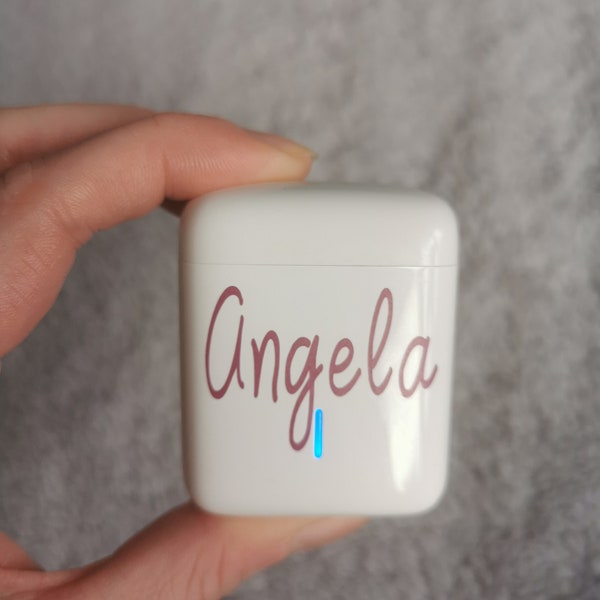 Custom Made Name Decal for Airpods, Any Name, Any Colour, Personalised, Personalized, Vinyl Decal, Vinyl Label