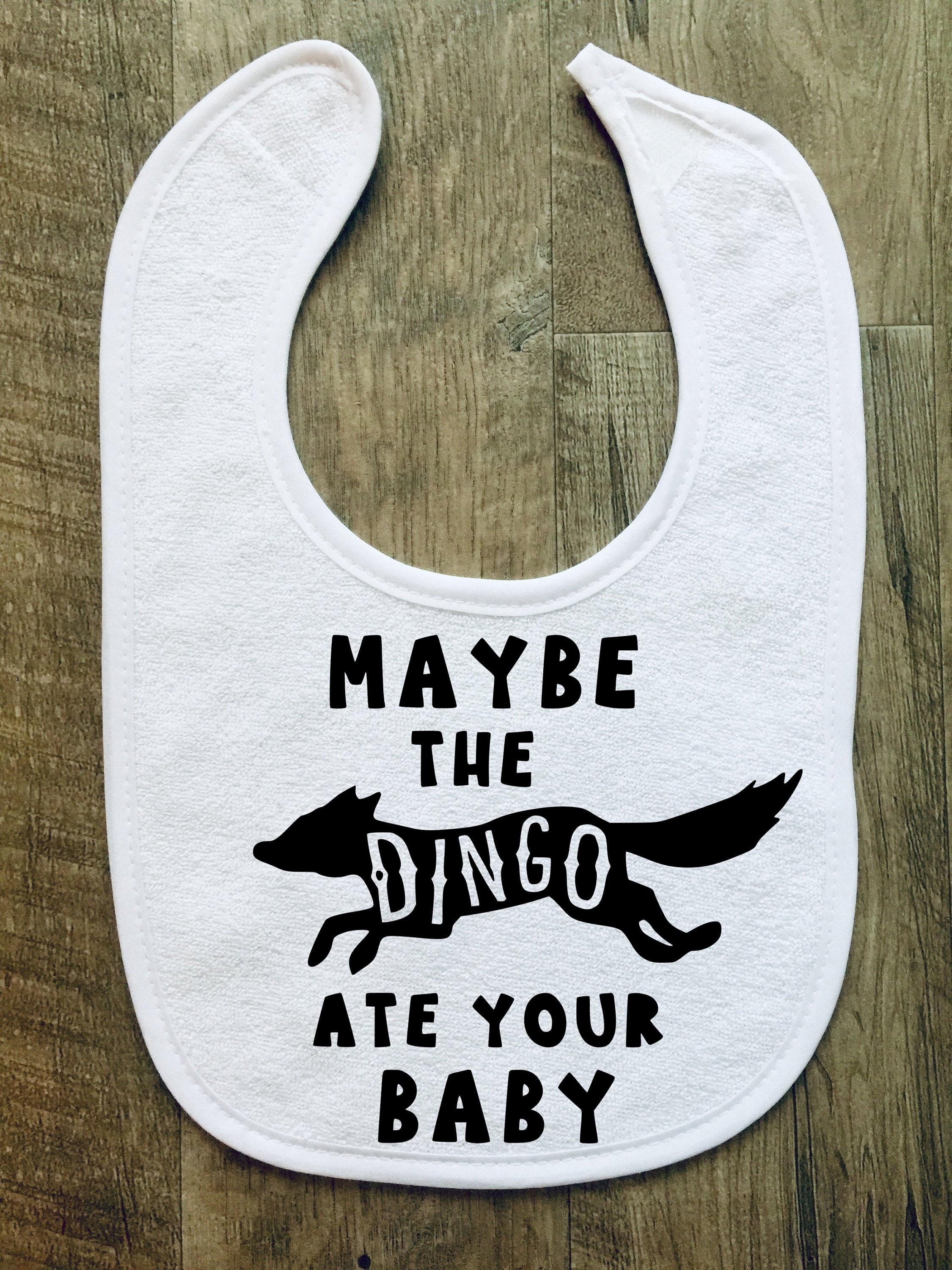 Maybe the Dingo Ate Your Baby Baby Bib Seinfeld Photo | Etsy