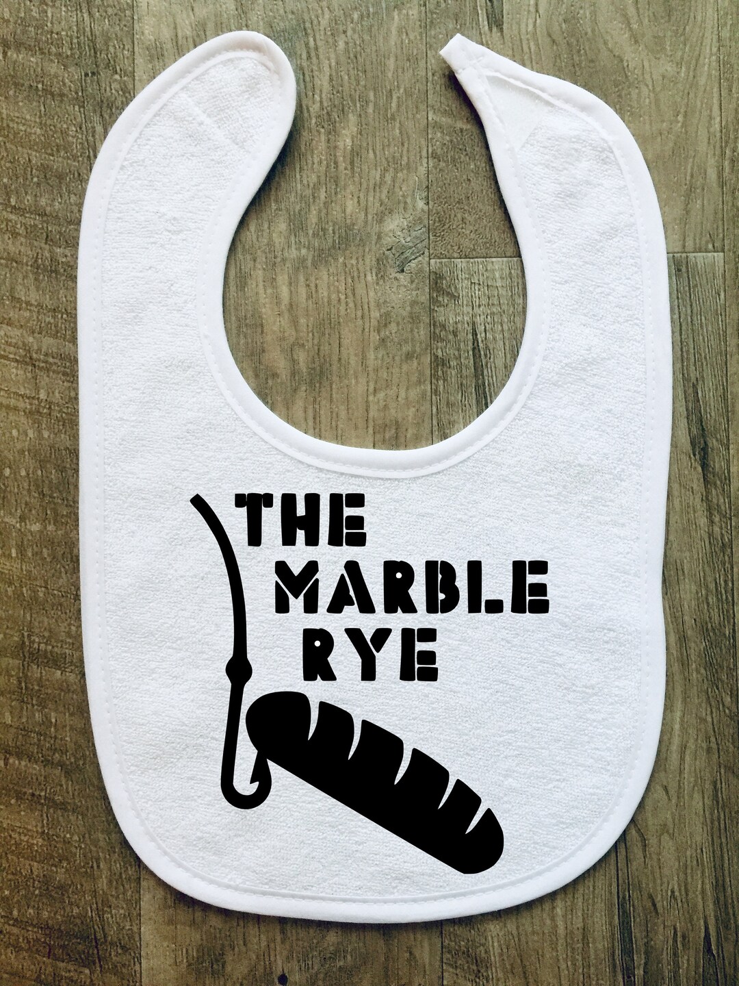 The Marble Rye - Baby Bib - Seinfeld - Schnitzer's - Personalized ...