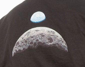 Embroidered Apollo 8 Earthrise and Moon full-zip hoodie