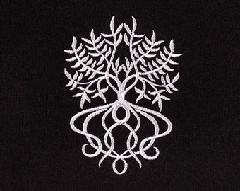 Embroidered Elven Tree full zip hoodie