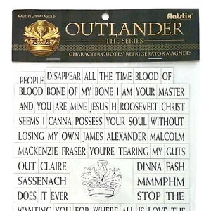 OUTLANDER "WORD PUZZLE" fridge magnet