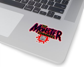 FREE SHIPPING: Official Monster Channel Kiss-Cut Stickers 4 sizes, 2 border styles!