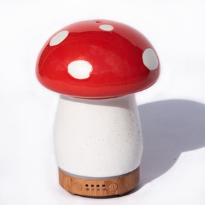 Mushroom decor essential oil diffuser, cottagecore aesthetic , cute desk decor and accessories, bedroom decor ,