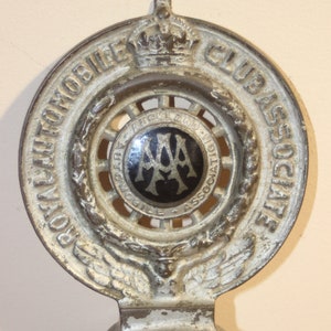 AAA Vintage Abzeichen, AA Auto Abzeichen, Royal Automobile Club Partner, Auckland Automobile Association