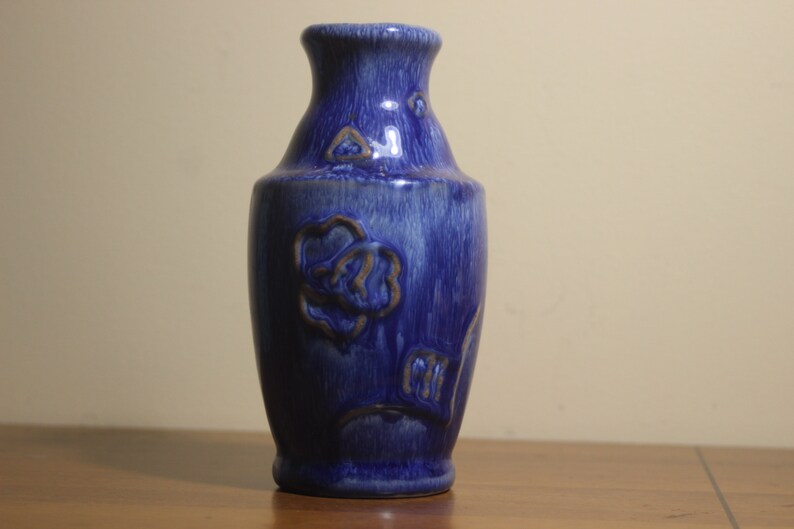 Awaji Pottery Vase Blue / White ,japanese Pottery - Etsy Australia