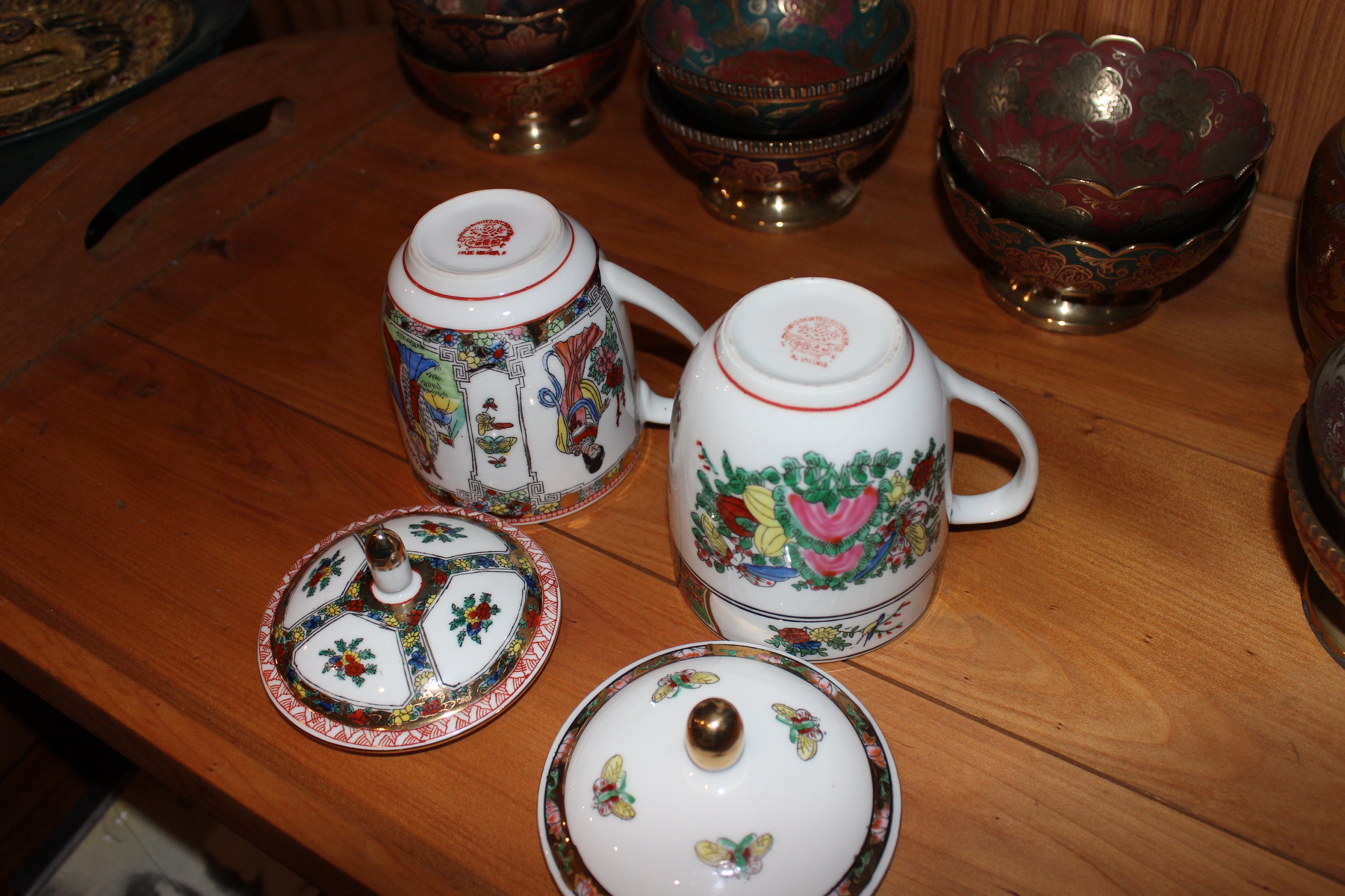 Chinese Lidded Wedding Tea Cups Etsy UK