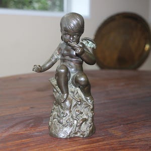 Antike Bronze Putte / Putto , möglicherweise französisch
