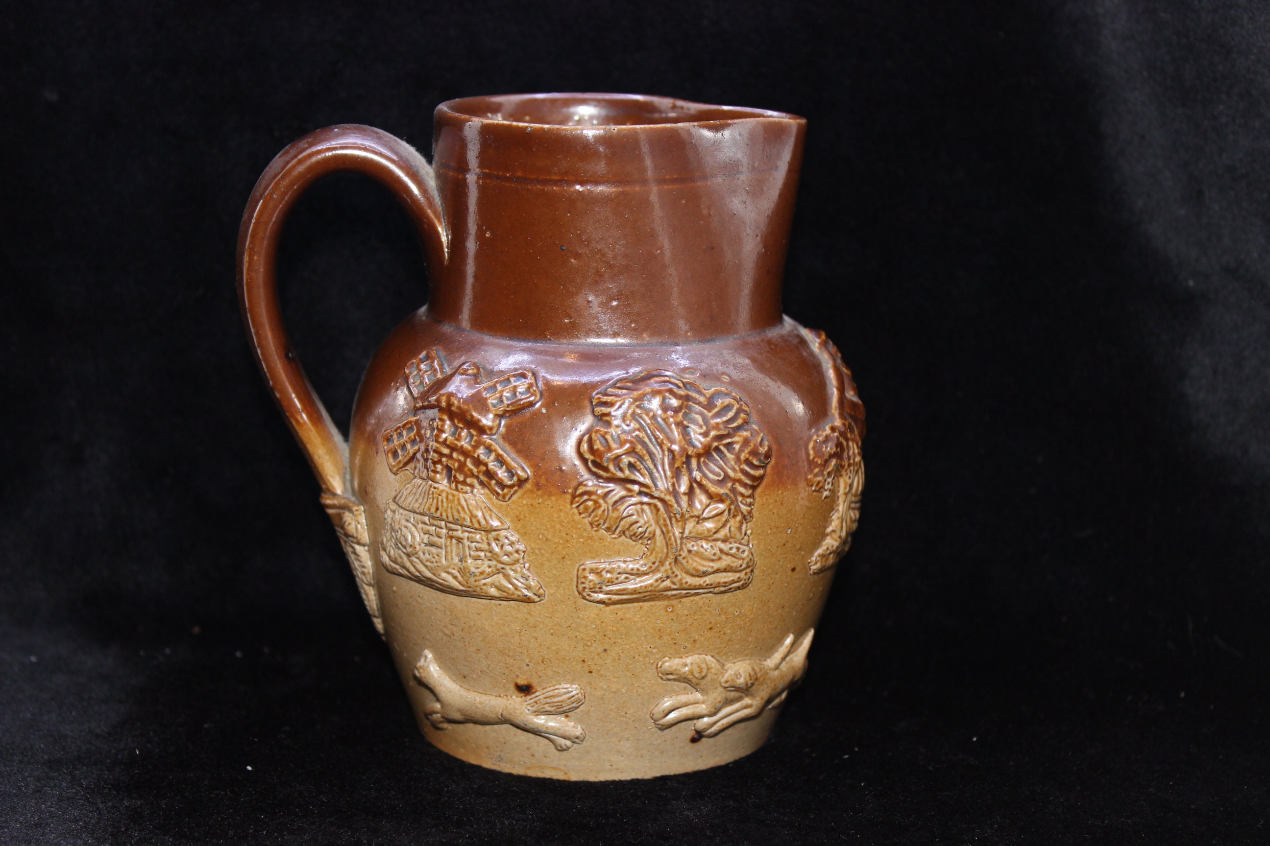 Antique harvest jug Doulton Lambeth Etsy