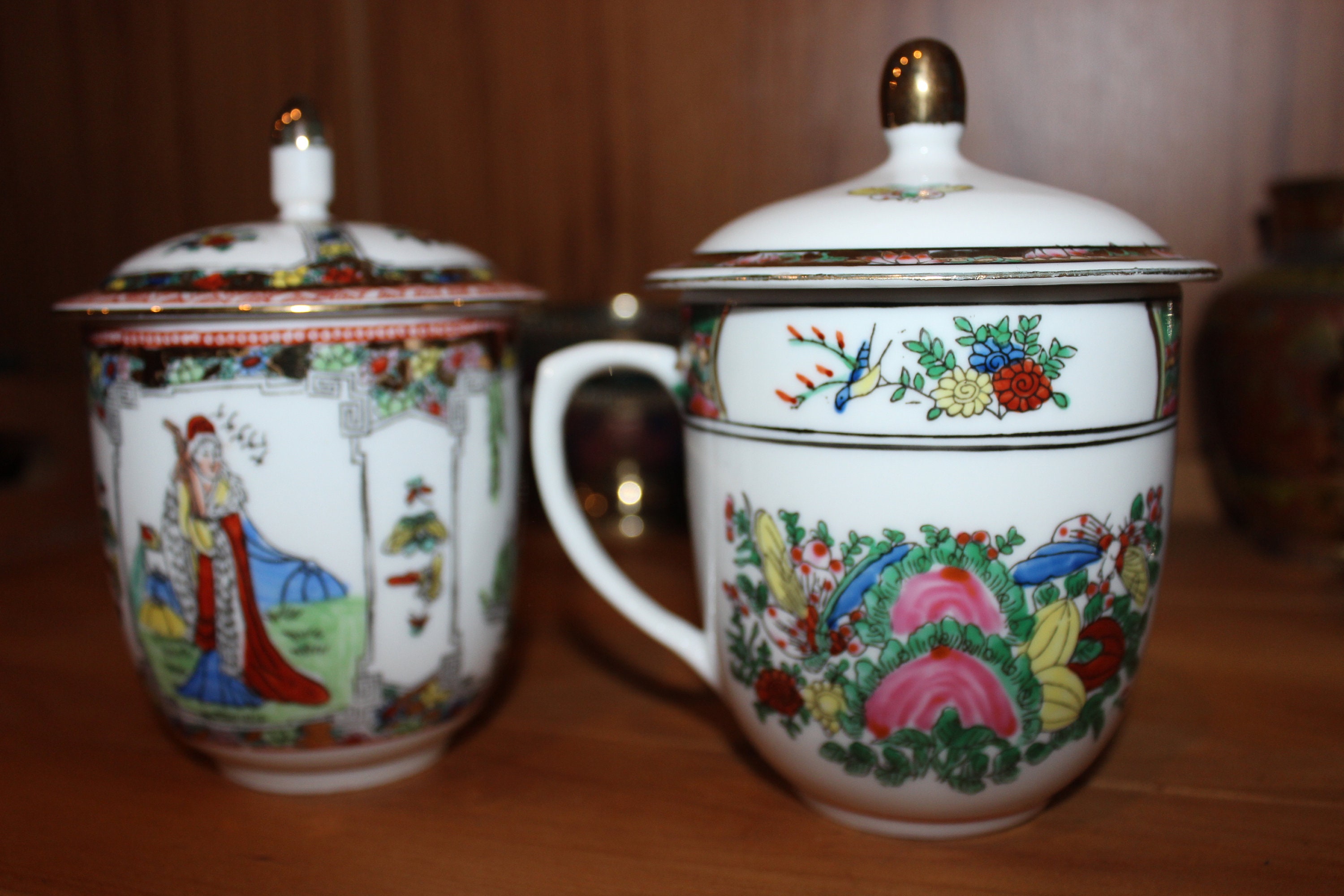 Chinese Lidded Wedding Tea Cups Etsy UK