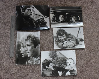 Movie stills , Sitting Target ,black and white photographs