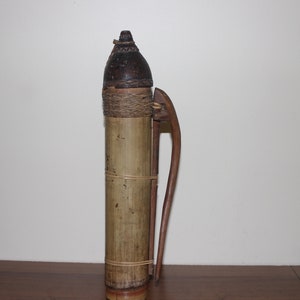 Telenga / Tolor ,Bamboo quiver for poison darts Borneo Dajak or Dyak or Dayuh tribe