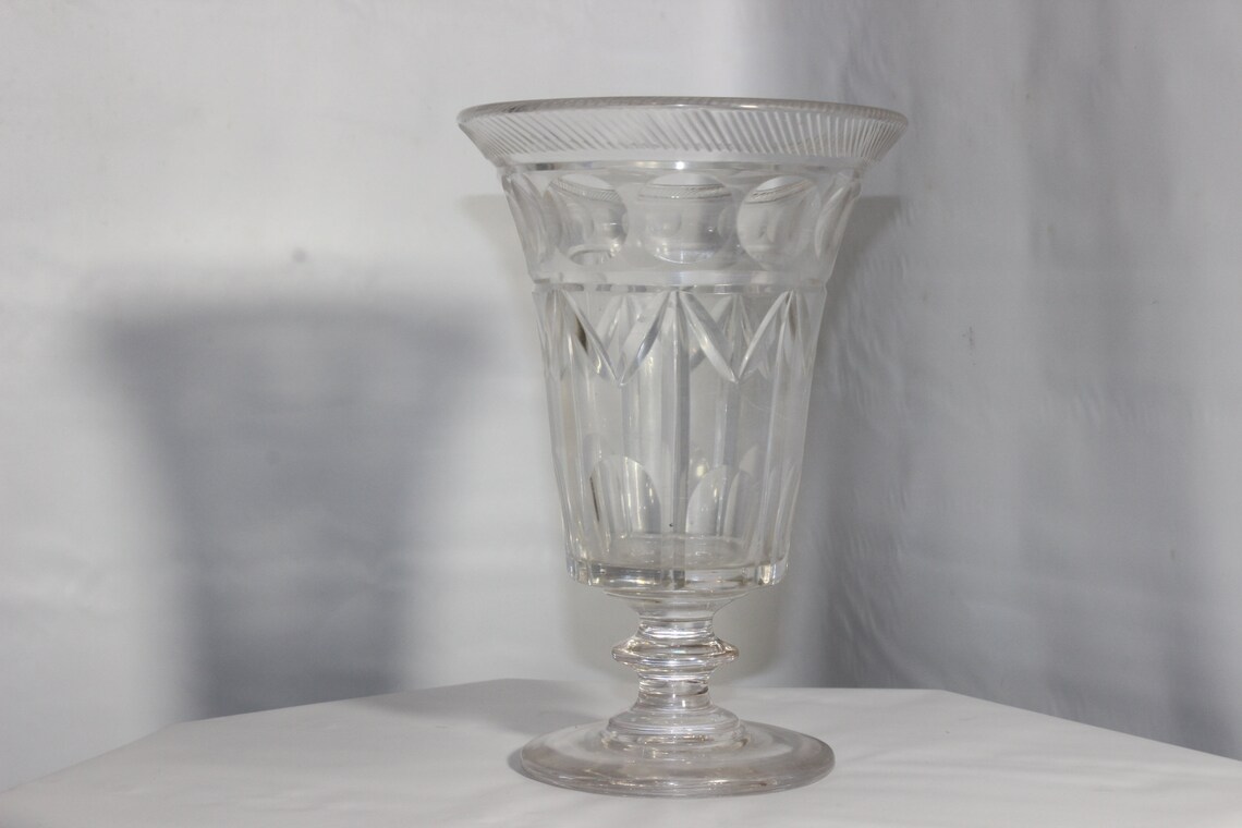 Glass Celery Vase . Antique Gerogian Vase 1820 Etsy
