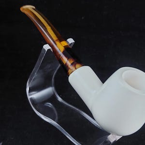 Classic model meerschaum pipe– Collectible Handmade pipe, block meerschaum,hand carved meerschaum pipe