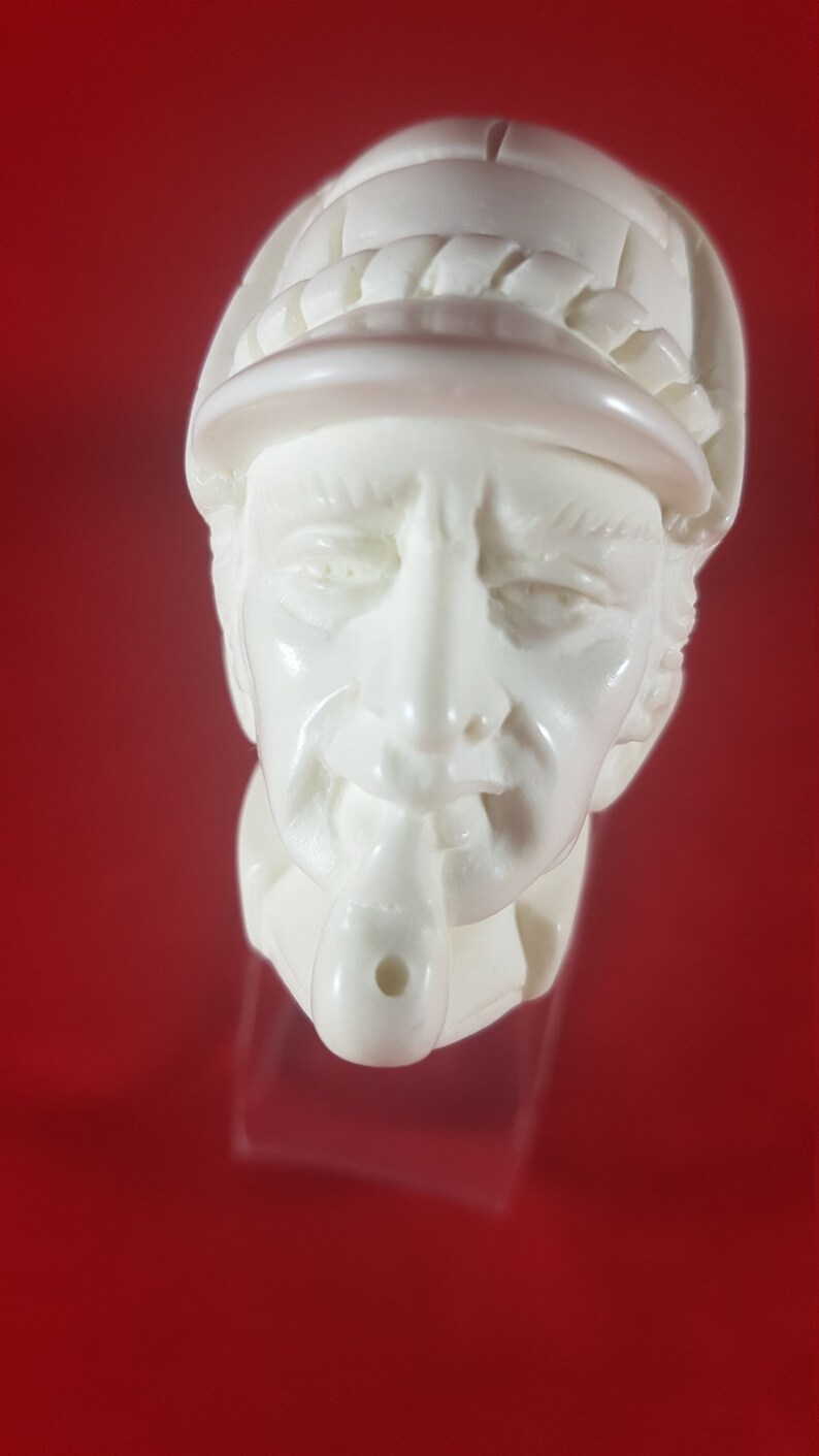 100/% Solid Block Meerschaum Pipe Hand Carved Meerschaum Pipe Sherlock Holmes Meerschaum Pipe Dedective Pipe