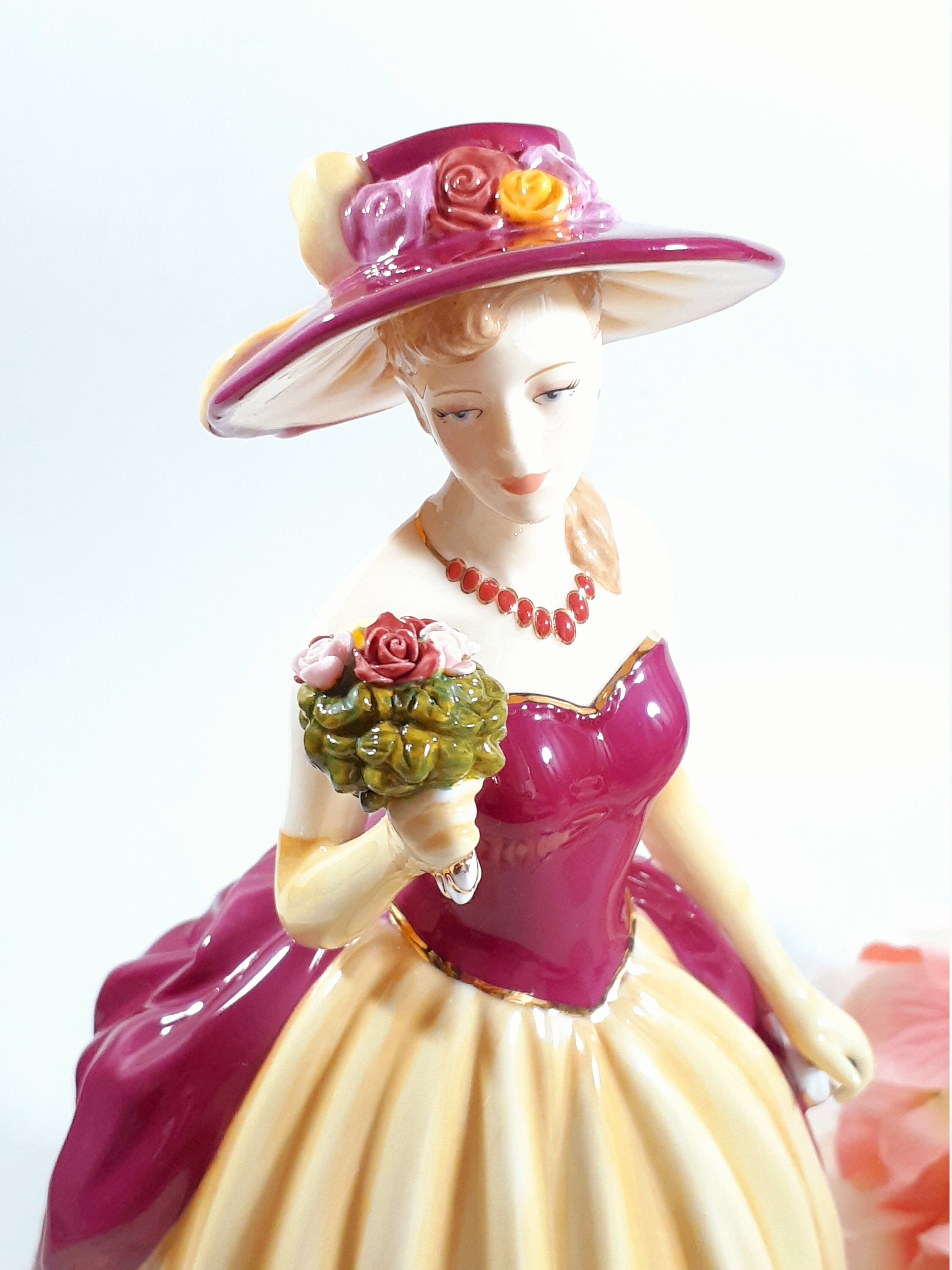 Royal Albert Old Country Roses Lady Figurine Figure of the Etsy