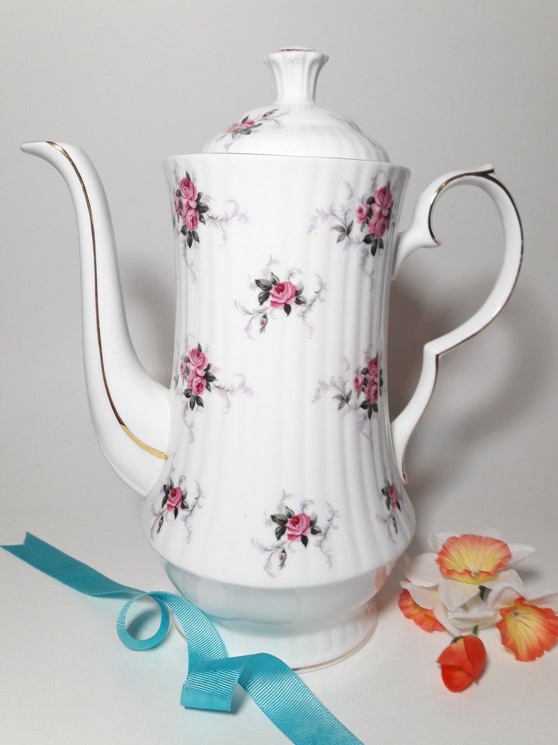 Hammersley Bone China Teapot and Teacups Tea Set Lavender Etsy