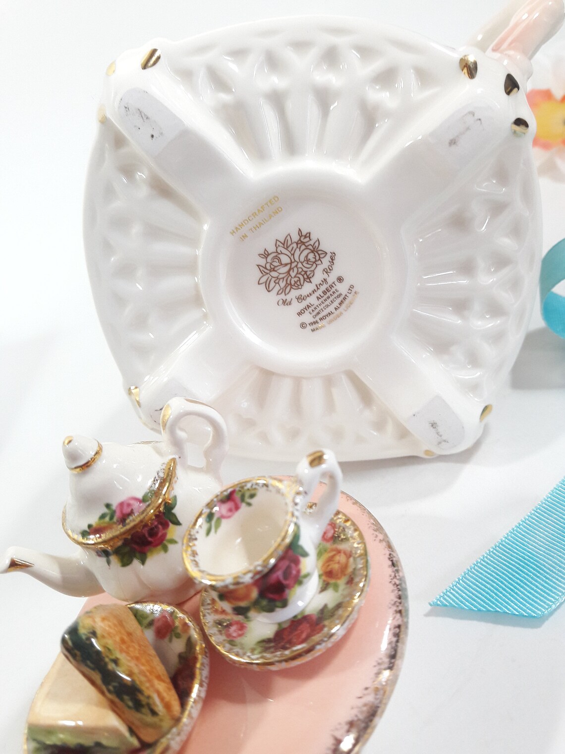 Royal Albert Old Country Roses Chintz Teapot Earthenware Etsy