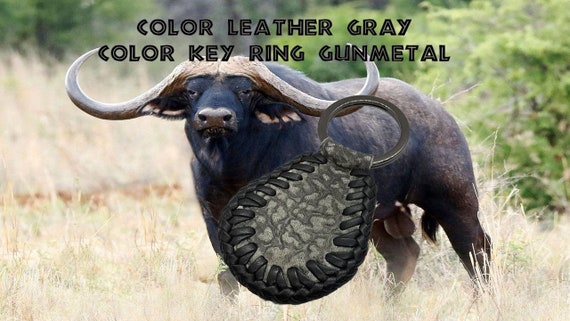 Water Buffalo Leather Key Fob -