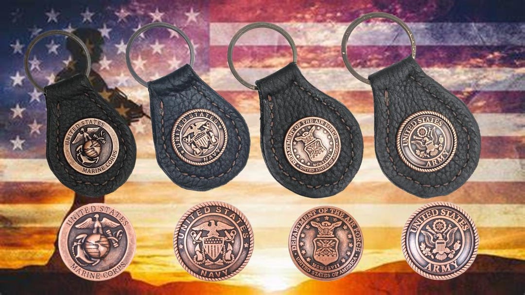 Military Copper Key Fob - Etsy