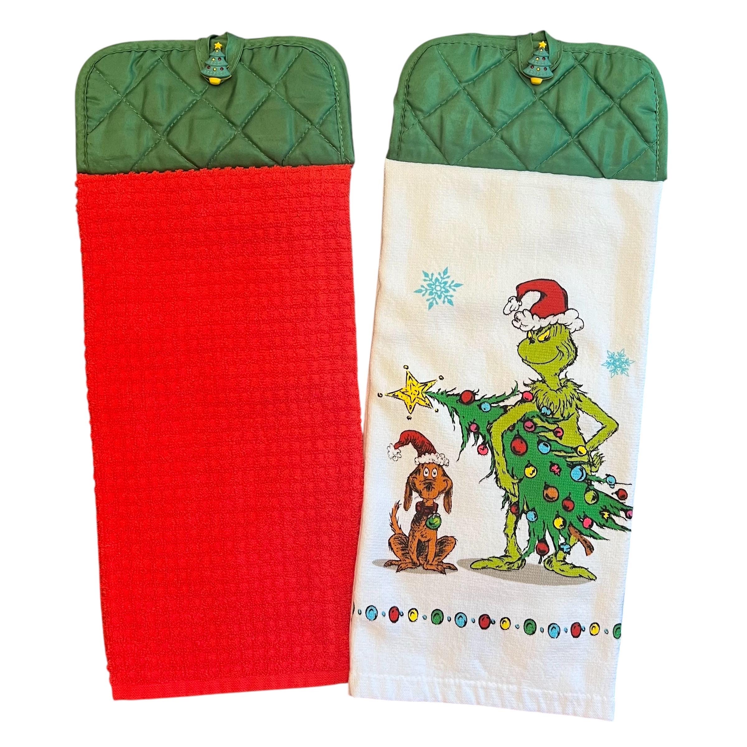 Grinch グリンチ　キッチンタオル Festive Fun with Grinch Hand Towels - YouTube