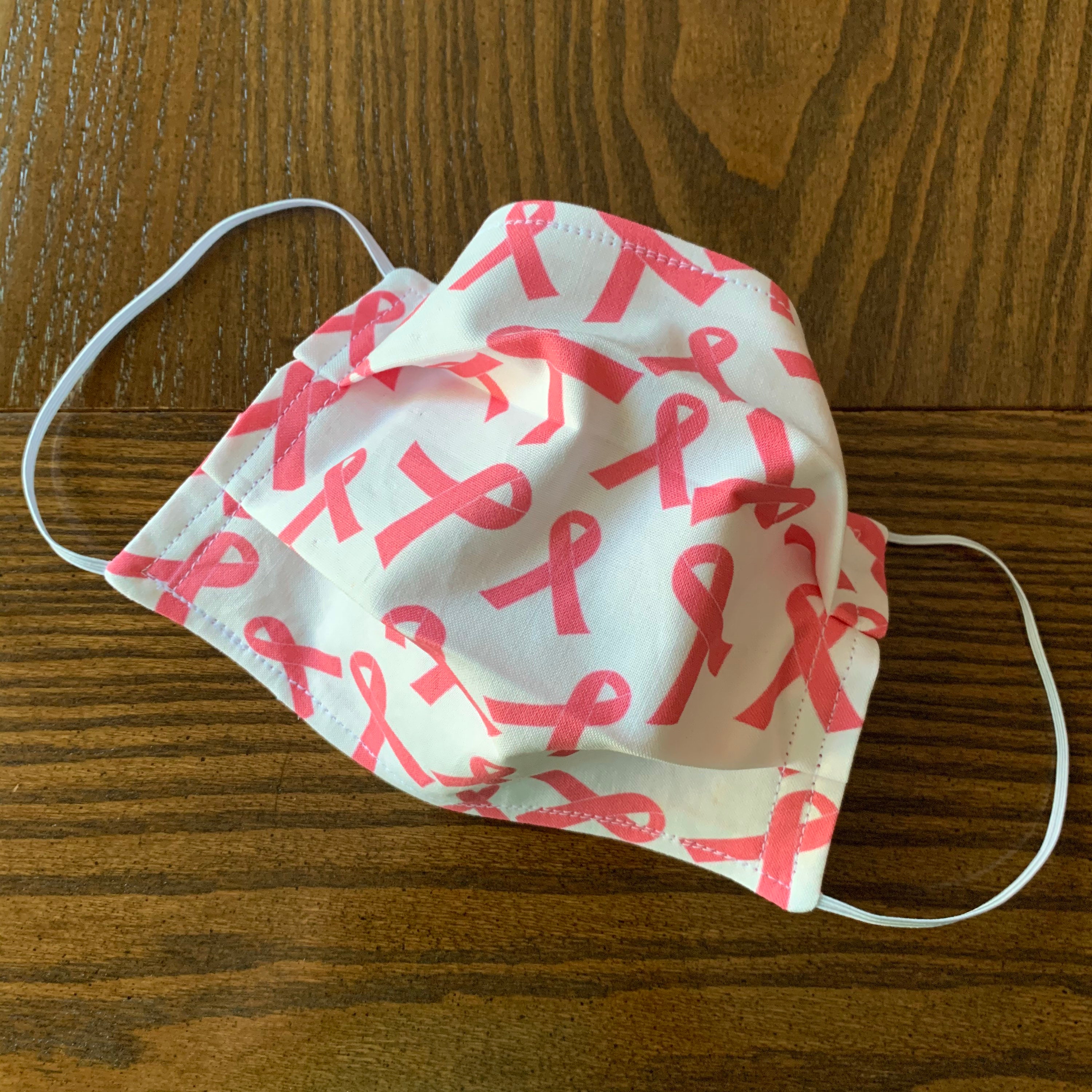 Breast Cancer Awareness Face Mask Pink Ribbon Cotton Reusable Etsy