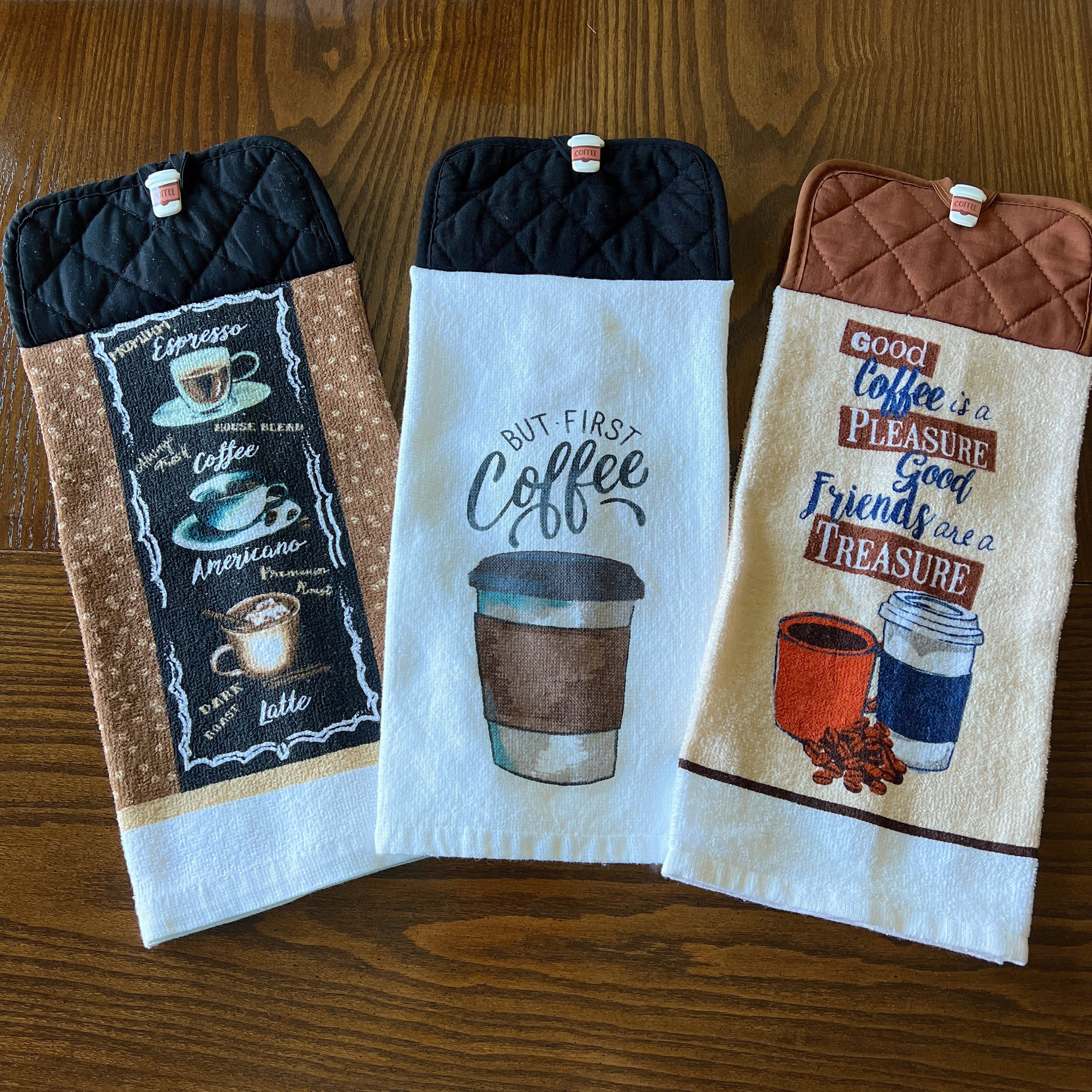 NOQL Retro Coffee Kitchen Towels, Coffee House Kitchen Decor, Coffee Bar  Decor, Coffee Bread Butterfly Hand Towels, Coffee Lovers Gifts for Her, Set