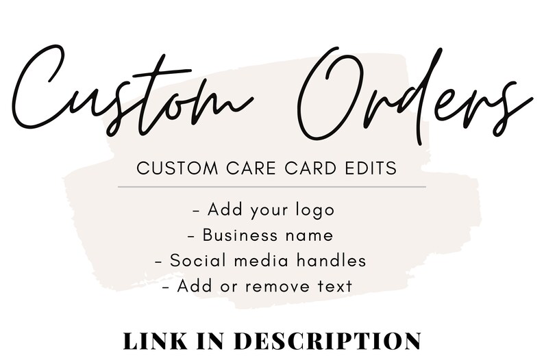 Epoxy Pen Holder SVG Cards Care Card Instructions Display Etsy
