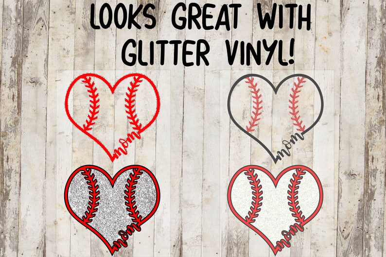 Download Baseball SVG File Bundle Baseball Mom Heart Decal Cricut ...