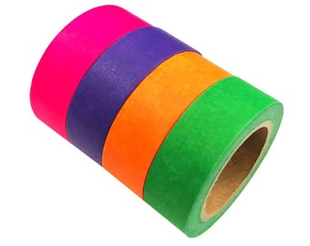 Fluorescent Washi Tape Roll | Neon Washi Tape | Neon Tape | Bright Washi Tape