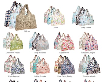 Foldable Shopping Bag In Pouch Reusable Eco Carrier Tote Shopper Compact Handbag 