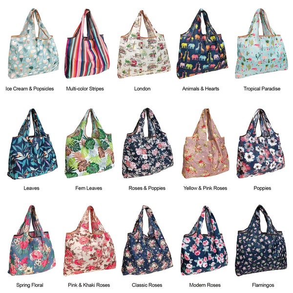 Eco Foldable Shopping Bag | Reusable Grocery Tote | Foldable Tote | Eco-Friendly Shopping Tote | Market Tote | Shoulder Bag