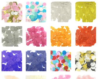 Tissue Paper Confetti - 1" Round Confetti - Pick Your Confetti Colors (30g) - FREE SHIP