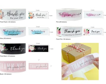 Thank You for Supporting My Business Cards Thank You Cards Small Business Card Thank You Card Small Business Insert Thank You Stickers